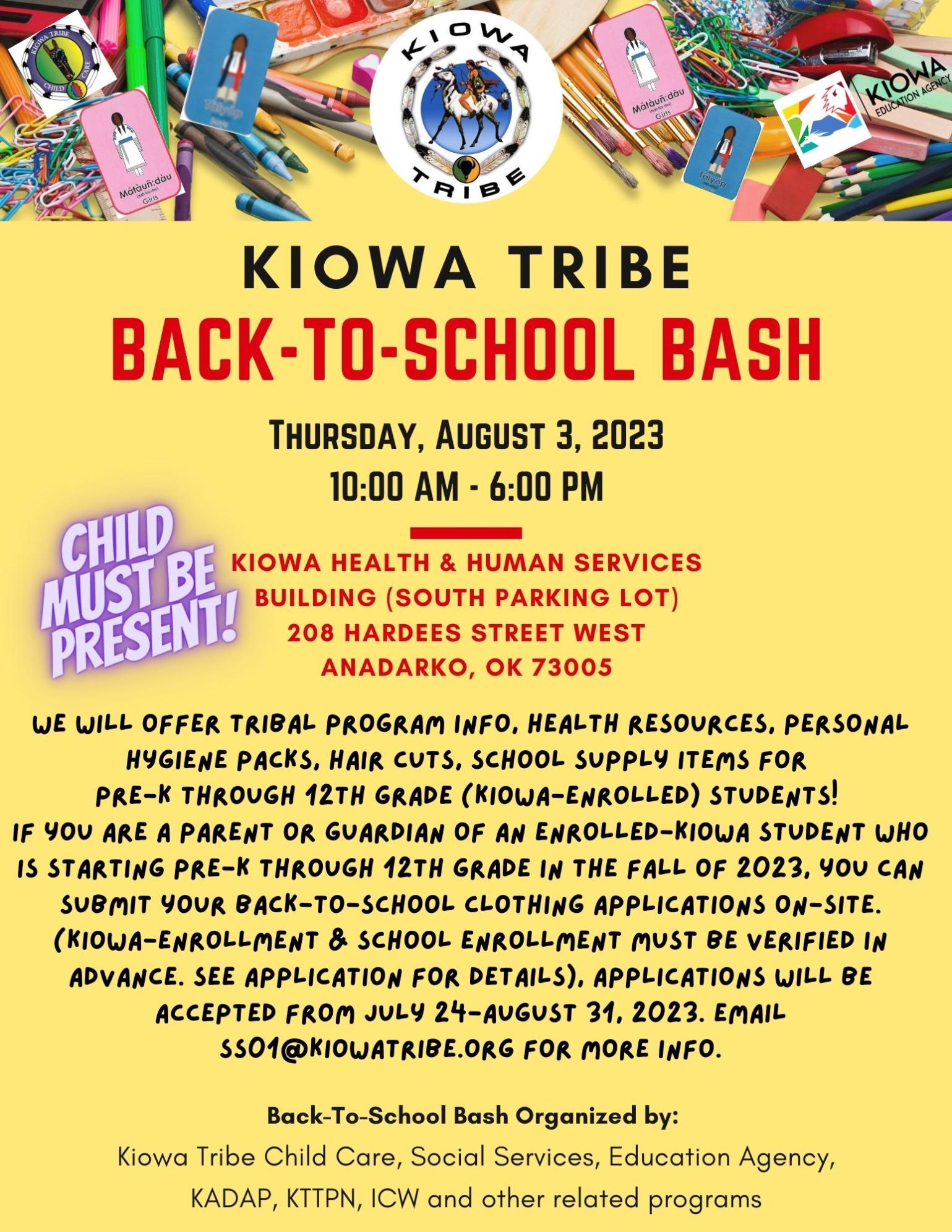 Back to school flyer