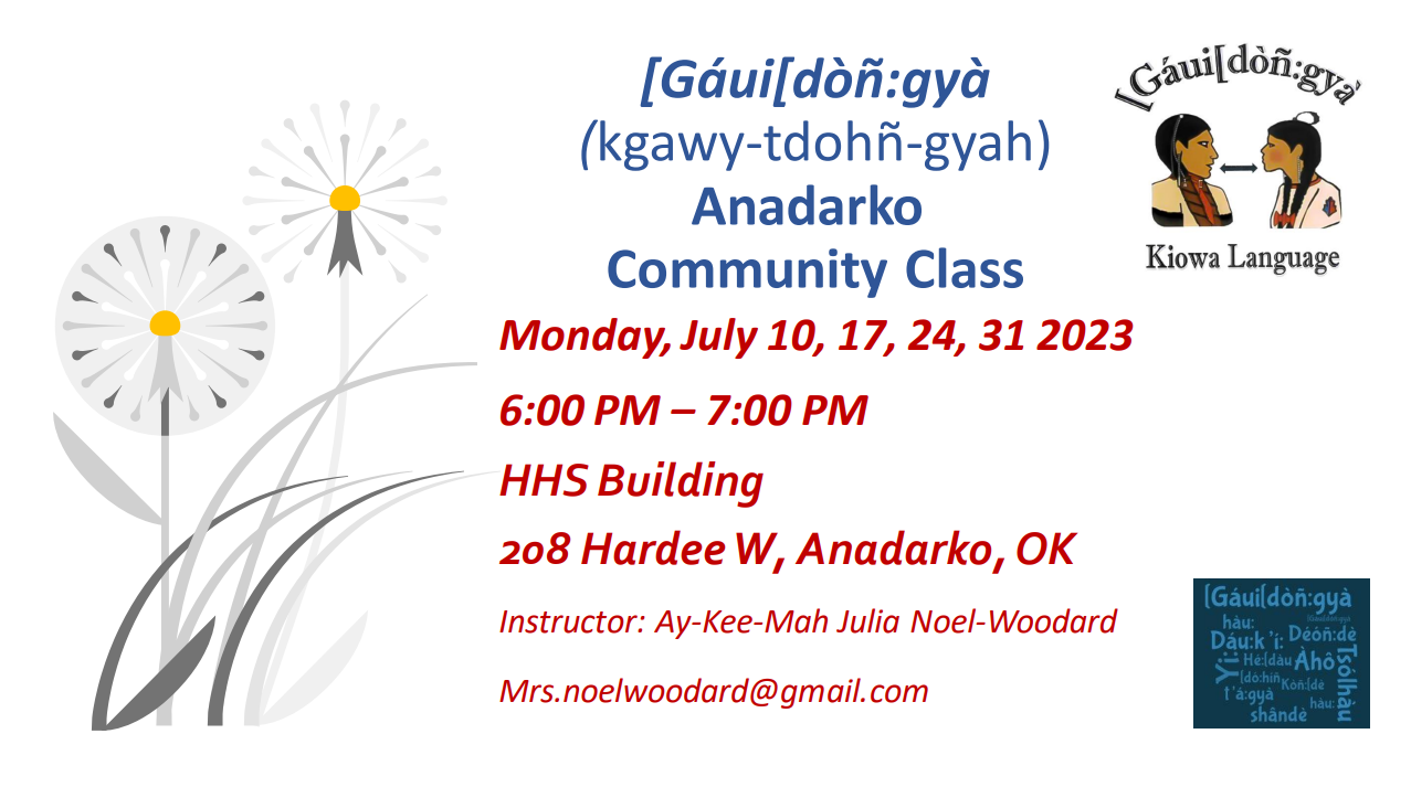 Anadarko Language 7/31
