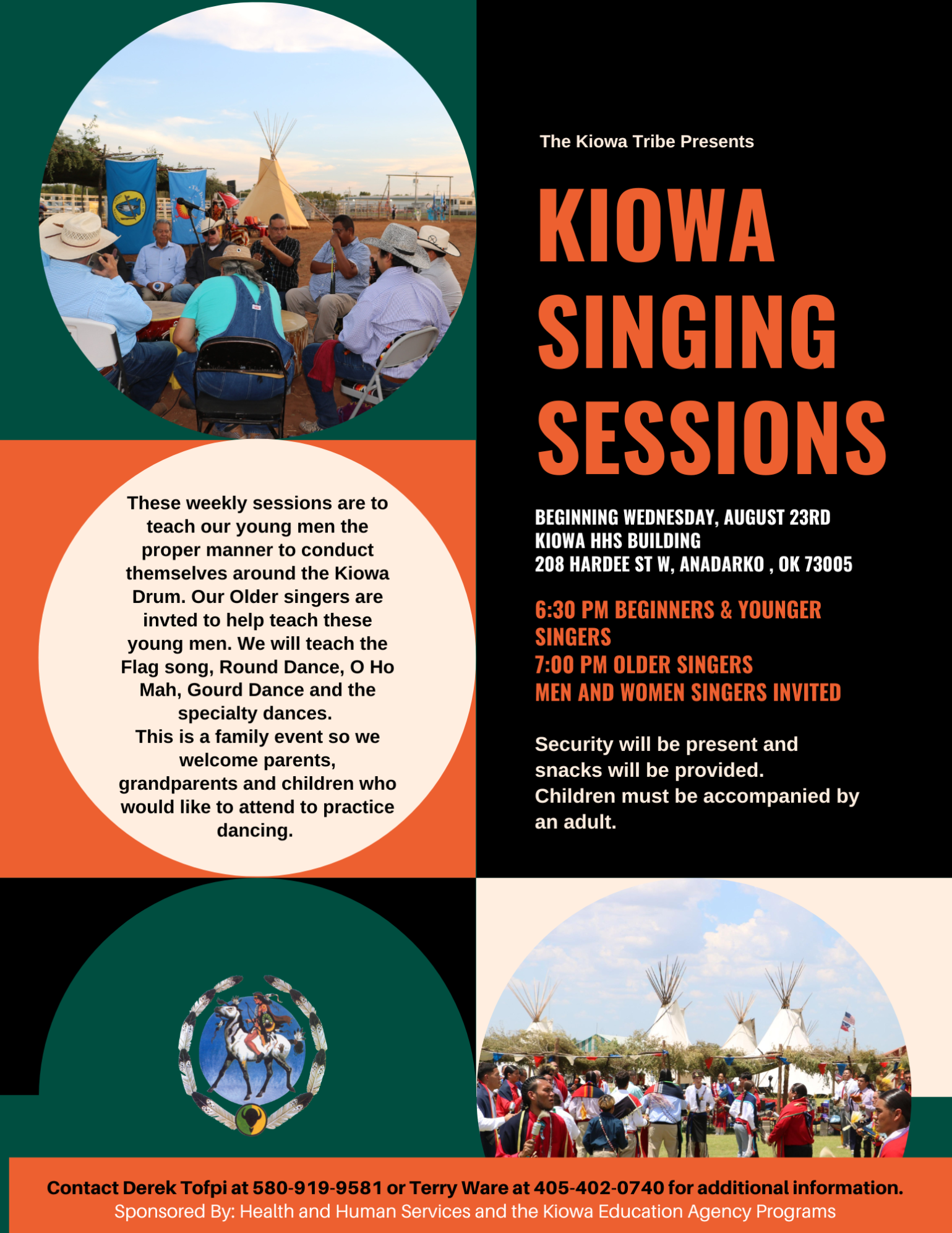 Kiowa singing Sessions