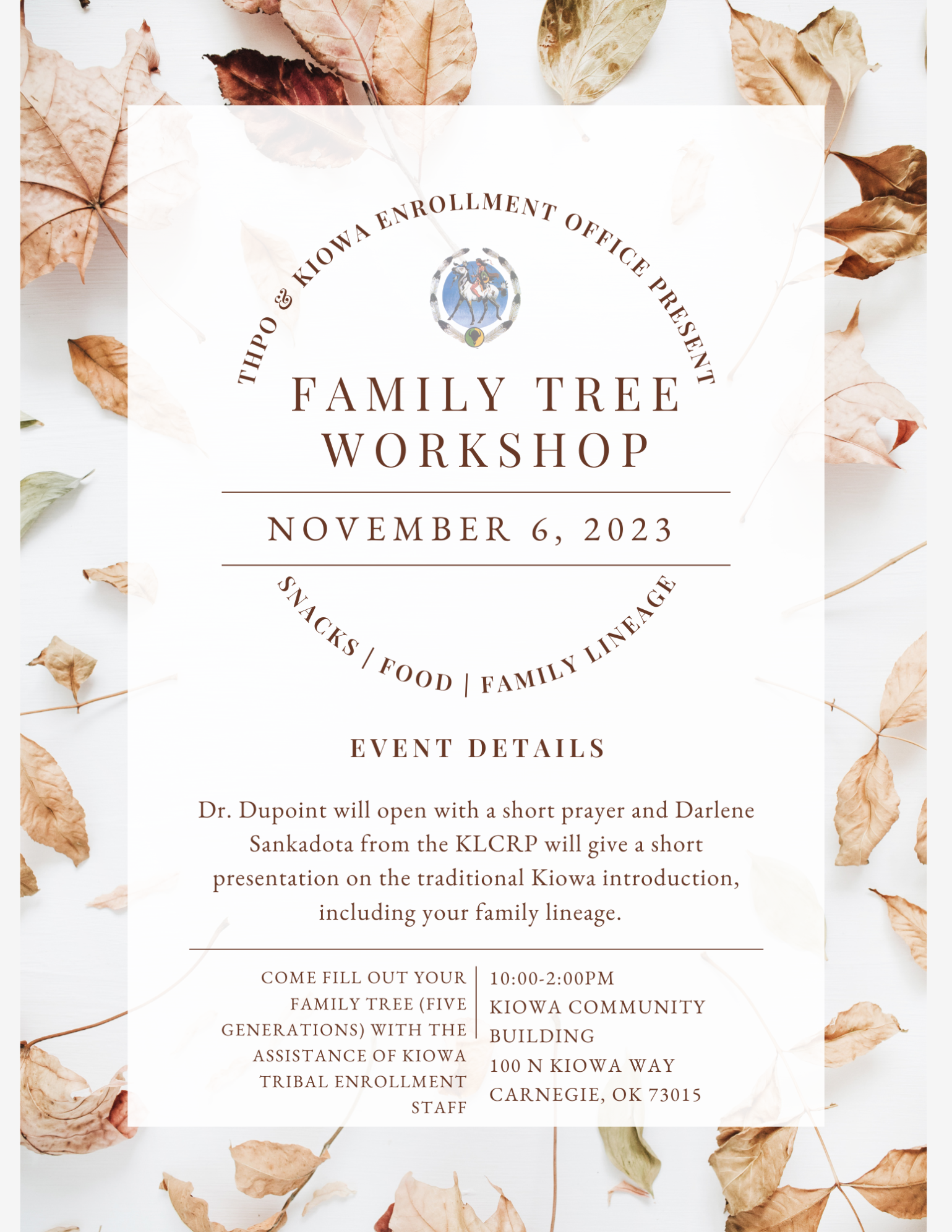 Family Tree Workshop